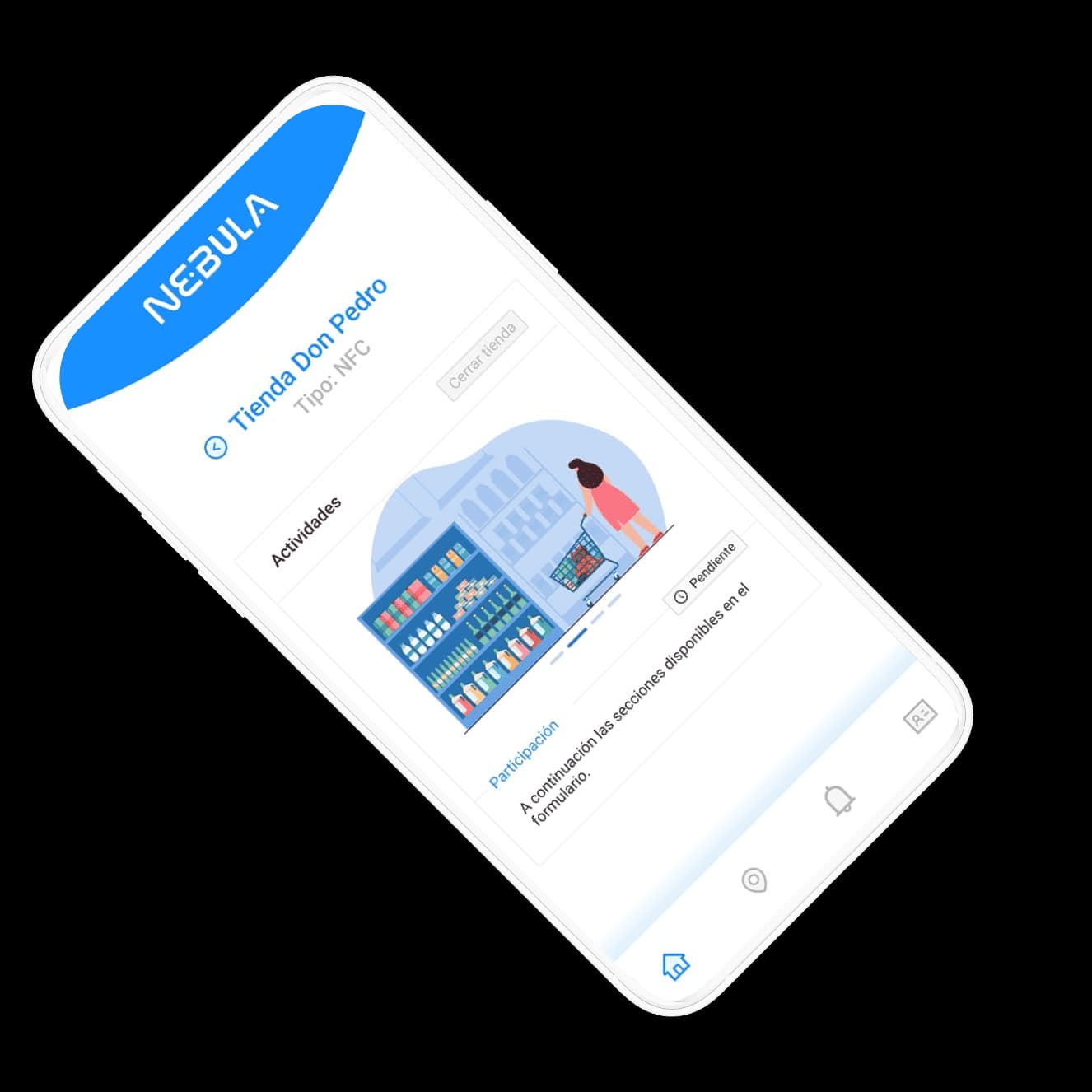 Pantalla de tendencia operativa en Nebula