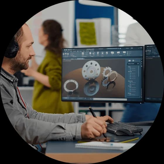 Piezas visuales de motion graphics 2D y 3D