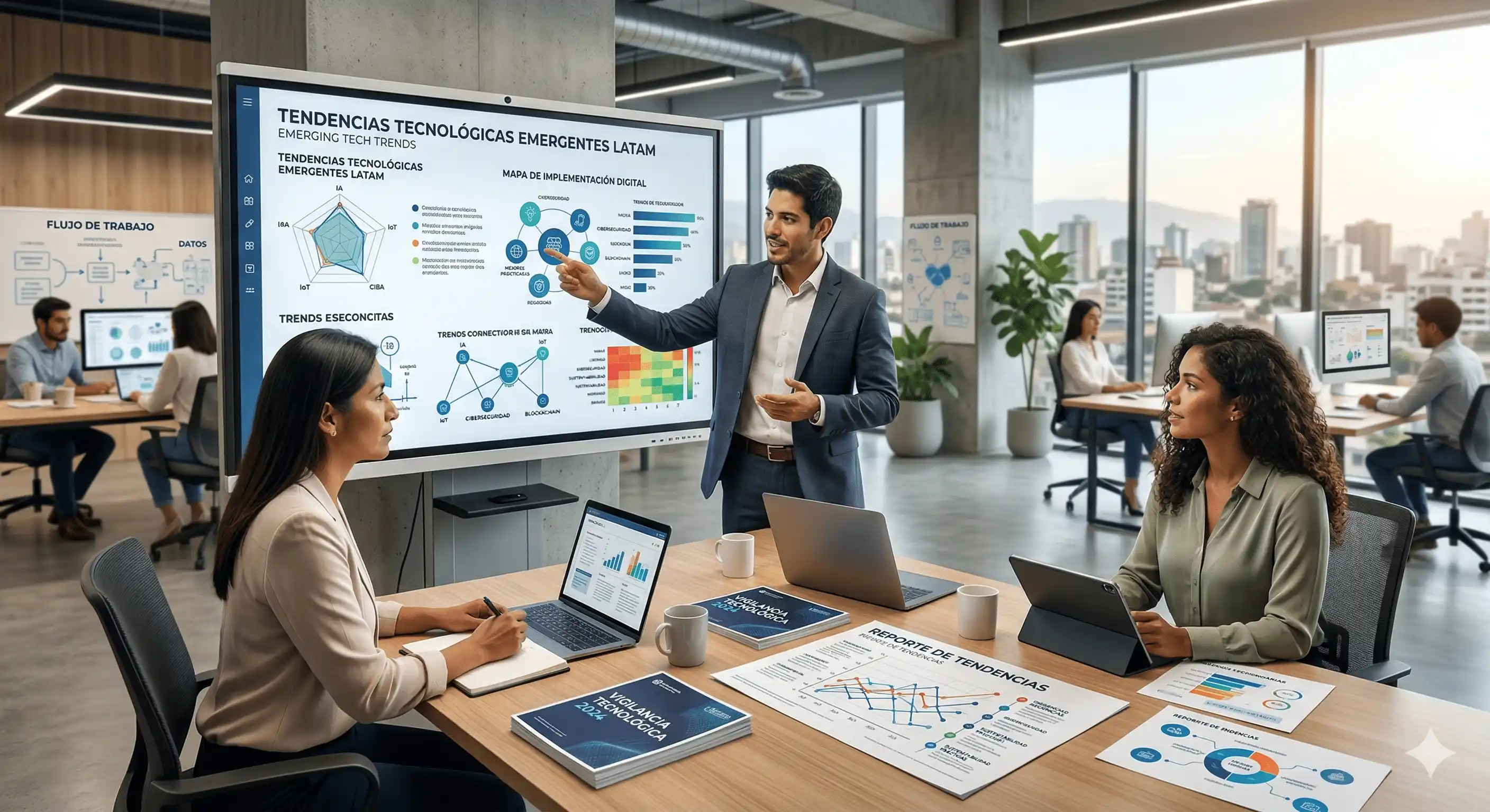 Sesión de vigilancia y transferencia de conocimiento con un equipo